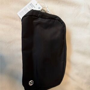 Lululemon Black Belt Bag with Gray Strap